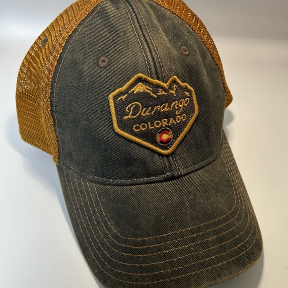 Vintage look classic snap back trucker ball cap. Durango Colorado - Picture 2 of 5